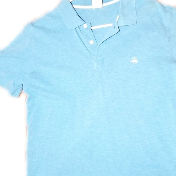 Brooks Brothers Other - Brooks Brothers \ Performance Cotton Polo / Large / Heather Blue / Slim